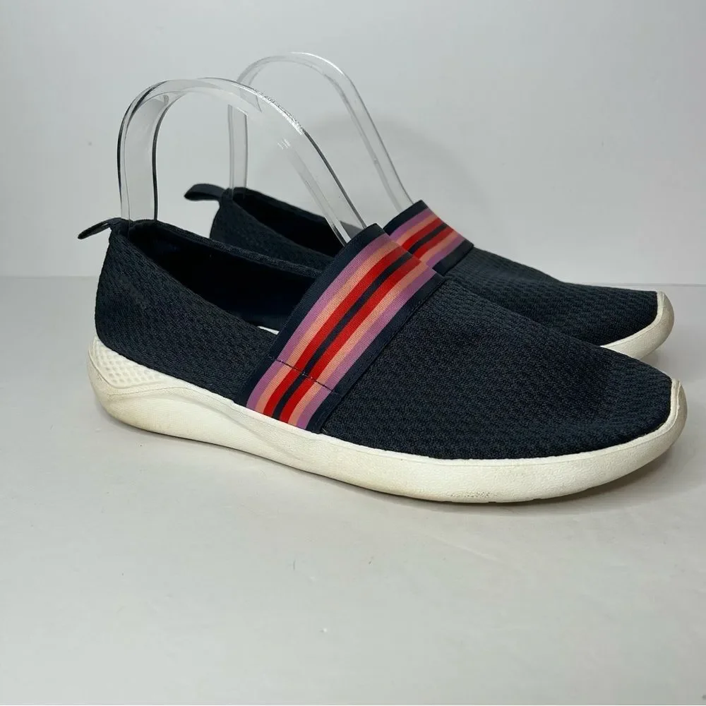 Crocs Navy Slip On Shoes 9